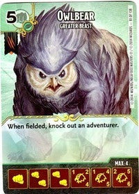 Owlbear - Greater Beast (81) - Dice Masters Single