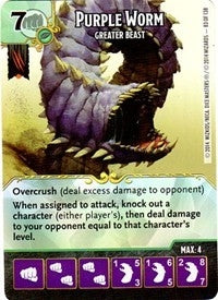 Purple Worm - Greater Beast (83) - Dice Masters Single