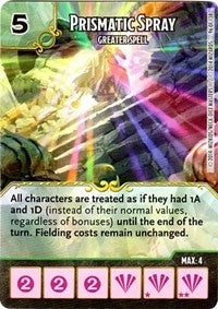 Prismatic Spray - Greater Spell (96) - Dice Masters Single