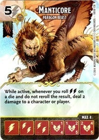 Manticore - Paragon Beast (108) - Dice Masters Single