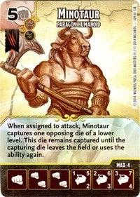 Minotaur - Paragon Humanoid (109) - Dice Masters Single