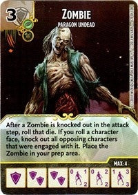 Zombie - Paragon Undead (120) - Dice Masters Single