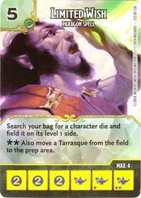 Limited Wish - Paragon Spell (123) - Dice Masters Single