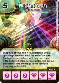 Prismatic Spray - Paragon Spell (124) - Dice Masters Single