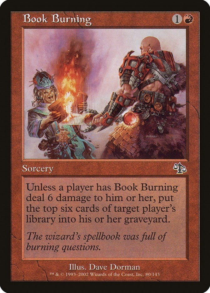 Book Burning (80) [JUD] - MTG Single