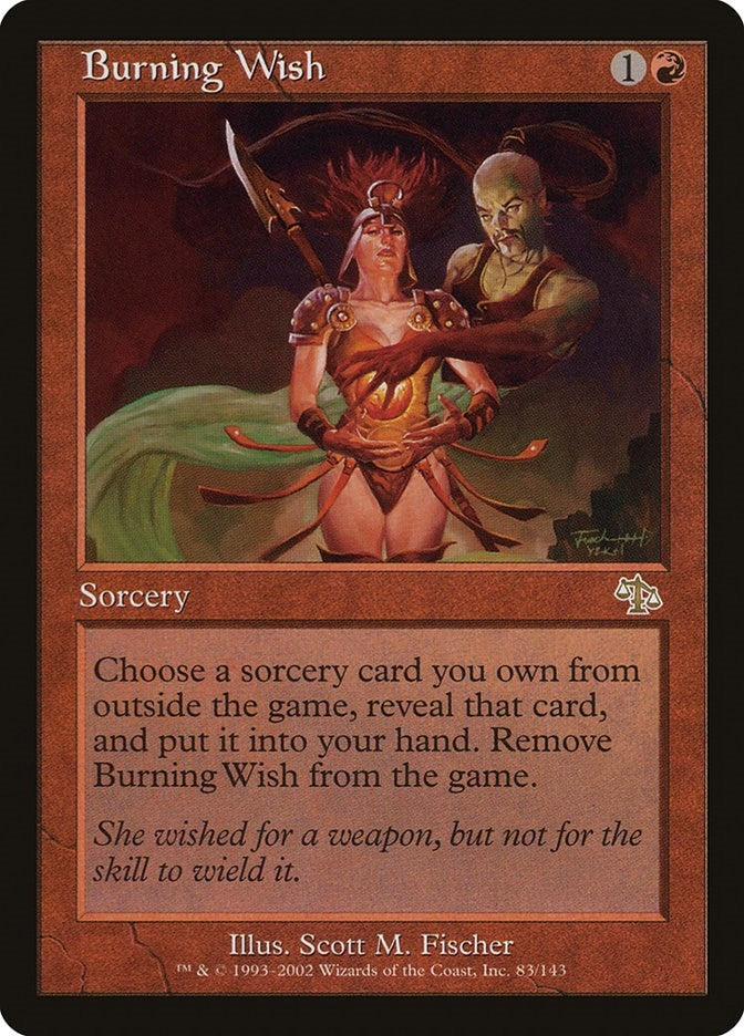 Burning Wish (83) [JUD] - MTG Single