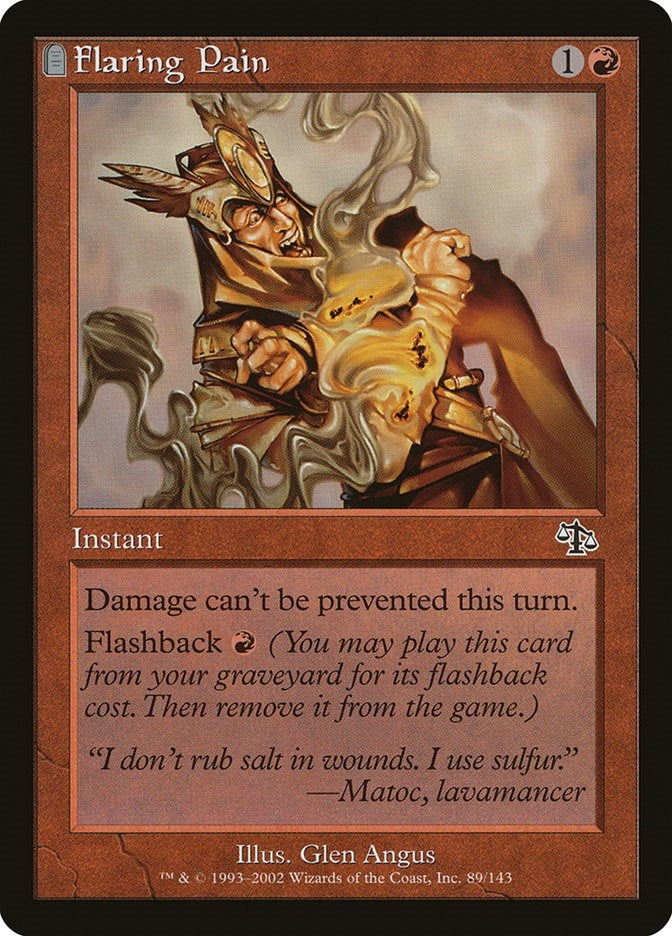 Flaring Pain (89) [JUD] - MTG Single