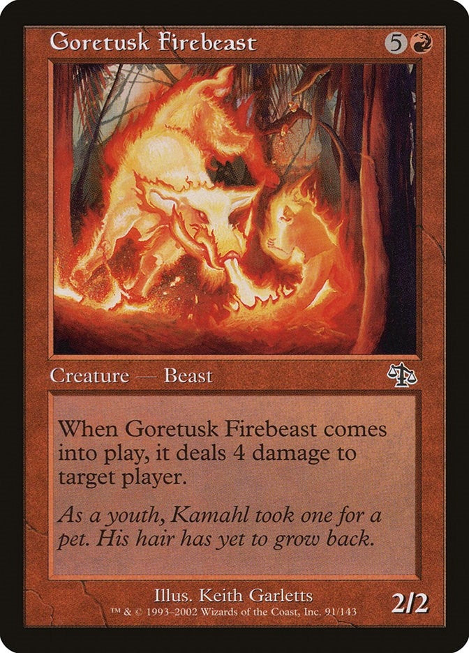 Goretusk Firebeast (91) [JUD] - MTG Single