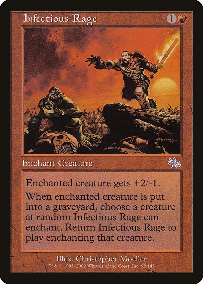 Infectious Rage (92) [JUD] - MTG Single