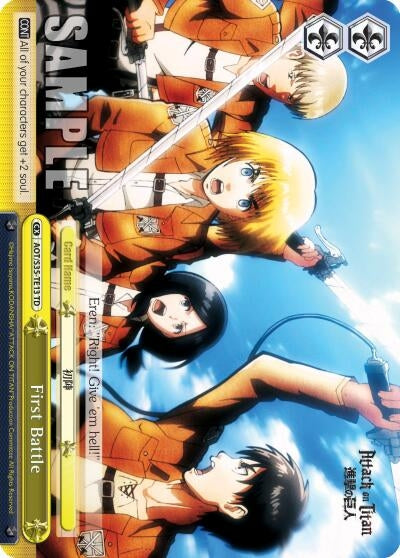 First Battle (3513) [AOT/S35] - Weiss Schwarz Single