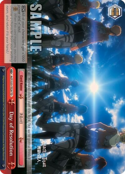 Day of Resolution (3520) [AOT/S35] - Weiss Schwarz Single