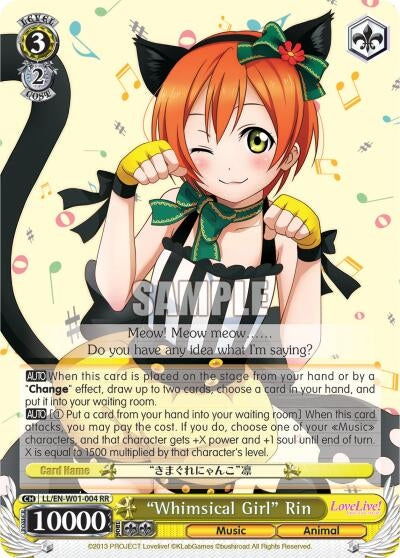 ’Whimsical Girl’ Rin (1004) [LL/EN-W01] - Weiss Schwarz Single