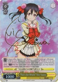 ’That’s Our Miracle’ Nico Yazawa (SP) (1009) [LL/EN-W01] - Weiss Schwarz Single