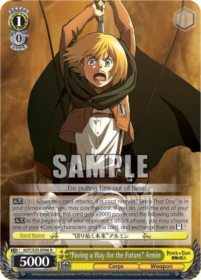 ’Paving a Way for the Future’ Armin (35006) [AOT/S35] - Weiss Schwarz Single