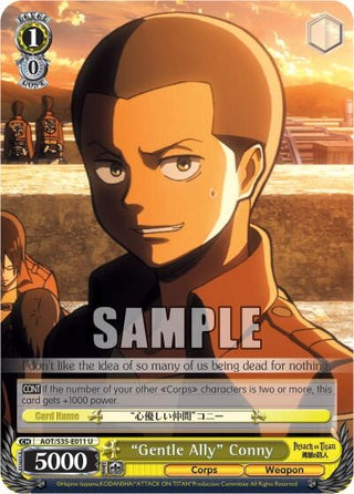 ’Gentle Ally’ Conny (35011) [AOT/S35] - Weiss Schwarz Single