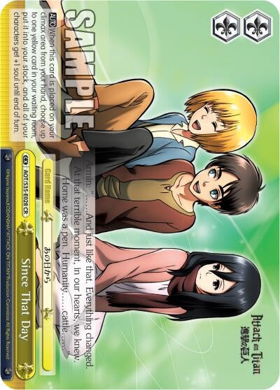 Since That Day (35028) [AOT/S35] - Weiss Schwarz Single