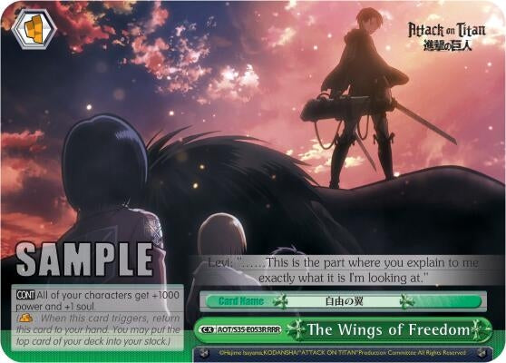 The Wings of Freedom (RRR) (35053) [AOT/S35] - Weiss Schwarz Single