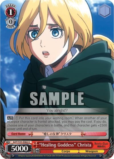 ’Healing Goddess’ Christa (35066) [AOT/S35] - Weiss Schwarz Single