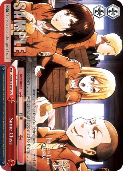 Same Class (35085) [AOT/S35] - Weiss Schwarz Single