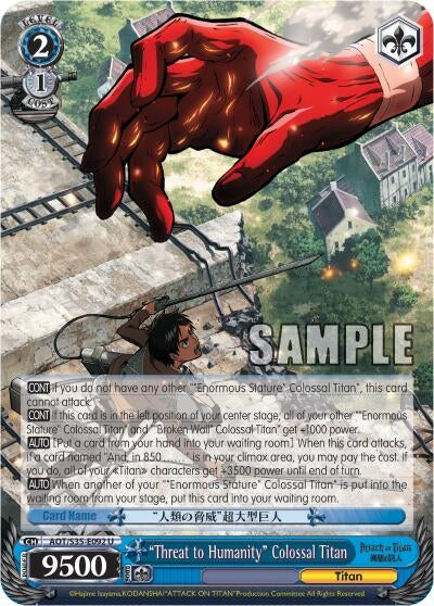 ’Threat to Humanity’ Colossal Titan (35092) [AOT/S35] - Weiss Schwarz Single