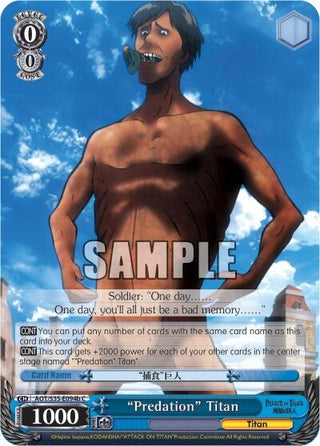’Predation’ Titan (B) (35094) [AOT/S35] - Weiss Schwarz Single