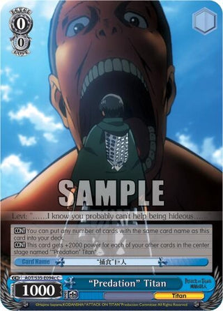 ’Predation’ Titan (C) (35094) [AOT/S35] - Weiss Schwarz Single