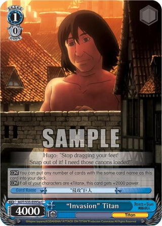 ’Invasion’ Titan (A) (35095) [AOT/S35] - Weiss Schwarz Single