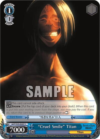 ’Cruel Smile’ Titan (35097) [AOT/S35] - Weiss Schwarz Single