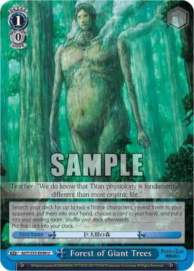 Forest of Giant Trees (35098) [AOT/S35] - Weiss Schwarz Single