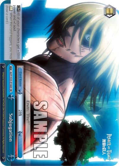 Subjugation (SR) (35100) [AOT/S35] - Weiss Schwarz Single