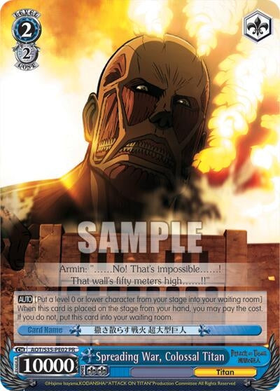 Spreading War Colossal Titan (3502) [AOT/S35] - Weiss Schwarz Single