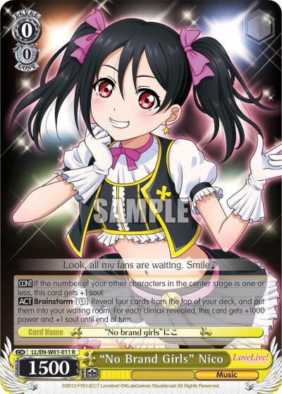 ’No Brand Girls’ Nico (1011) [LL/EN-W01] - Weiss Schwarz Single