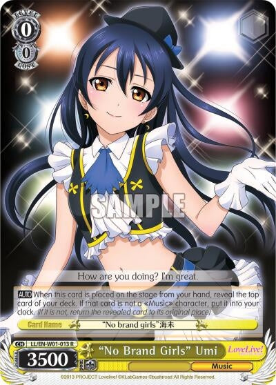 ’No Brand Girls’ Umi (1013) [LL/EN-W01] - Weiss Schwarz Single