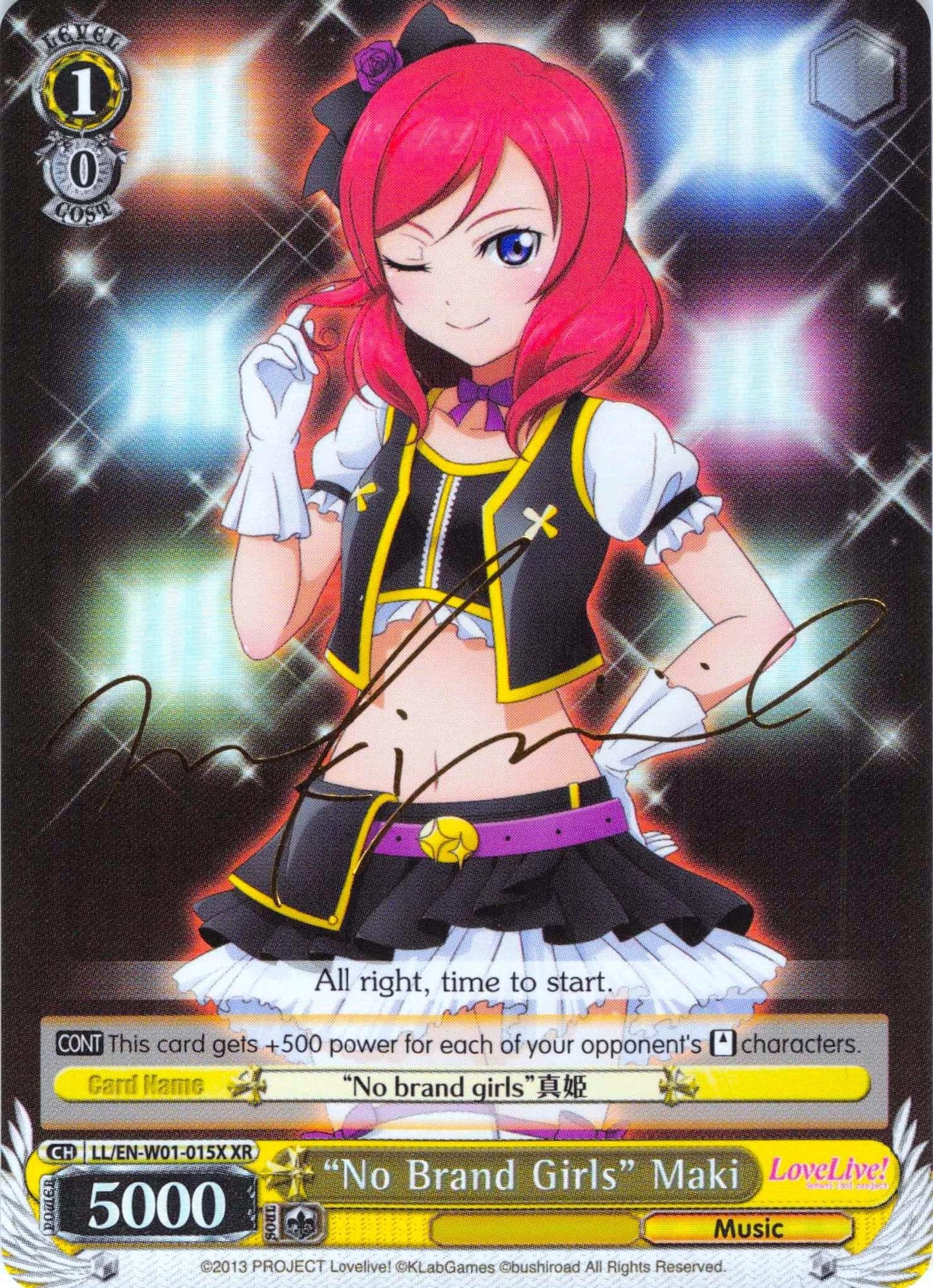 ’No Brand Girls’ Maki (XR) (1015) [LL/EN-W01] - Weiss Schwarz Single