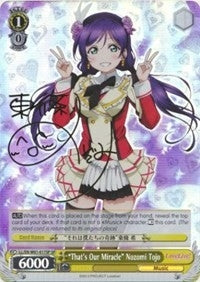 ’That’s Our Miracle’ Nozomi Tojo (SP) (1017) [LL/EN-W01] - Weiss Schwarz Single