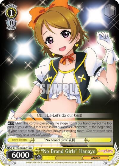 ’No Brand Girls’ Hanayo (1018) [LL/EN-W01] - Weiss Schwarz Single