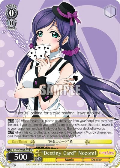 ’Destiny Card’ Nozomi (1024) [LL/EN-W01] - Weiss Schwarz Single