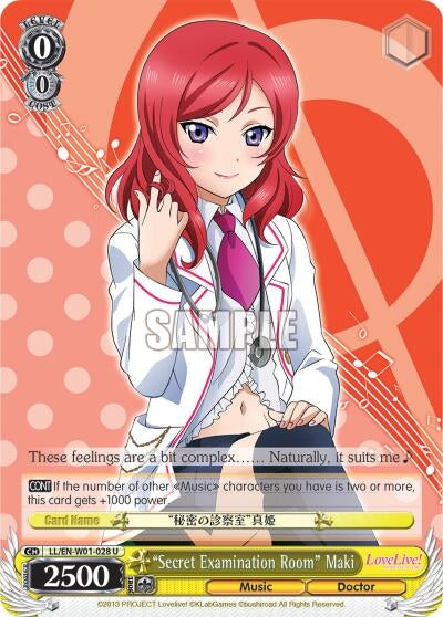 ’Secret Examination Room’ Maki (1028) [LL/EN-W01] - Weiss Schwarz Single