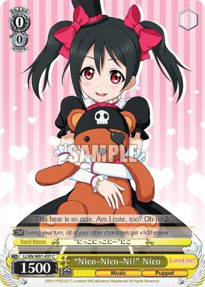 ’Nico-Nico-Ni!’ Nico (1037) [LL/EN-W01] - Weiss Schwarz Single