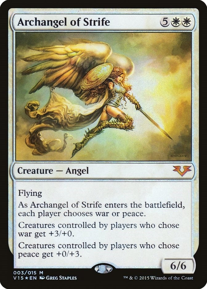 Archangel of Strife (3) [V15] - MTG Single