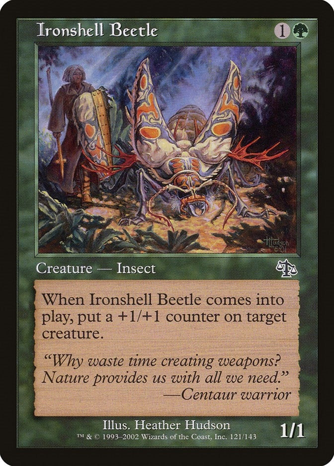 Ironshell Beetle (121) [JUD] - MTG Single