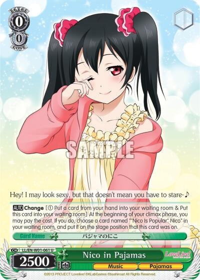 Nico in Pajamas (1061) [LL/EN-W01] - Weiss Schwarz Single