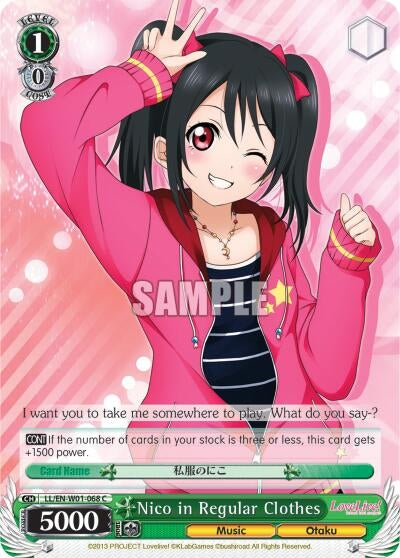 Nico in Regular Clothes (1068) [LL/EN-W01] - Weiss Schwarz Single