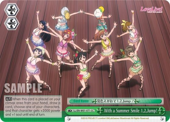 With a Summer Smile 1,2,Jump! (1071) [LL/EN-W01] - Weiss Schwarz Single