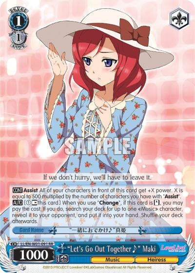 ’Let’s Go Out Together~’ Maki (1091) [LL/EN-W01] - Weiss Schwarz Single