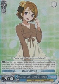 ’Let’s Go Out Together~’ Hanayo (RRR) (1092) [LL/EN-W01] - Weiss Schwarz Single