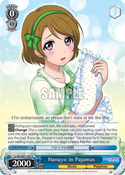 Hanayo in Pajamas (1095) [LL/EN-W01] - Weiss Schwarz Single