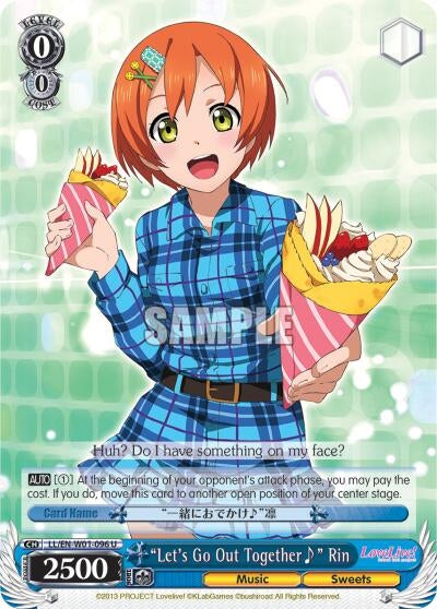 ’Let’s Go Out Together~’ Rin (1096) [LL/EN-W01] - Weiss Schwarz Single