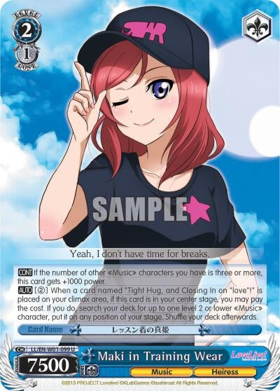 Maki in Training Wear (1099) [LL/EN-W01] - Weiss Schwarz Single