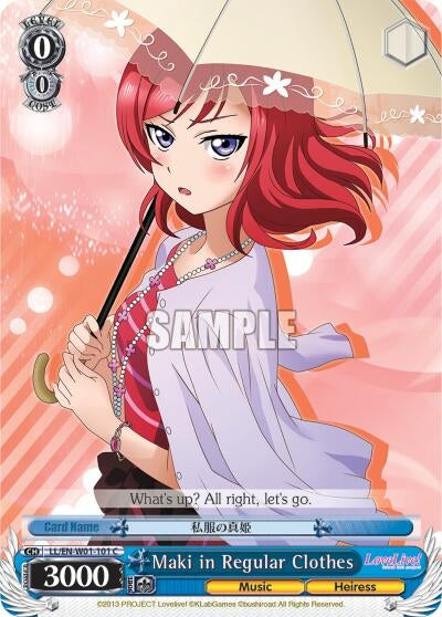 Maki in Regular Clothes (1101) [LL/EN-W01] - Weiss Schwarz Single